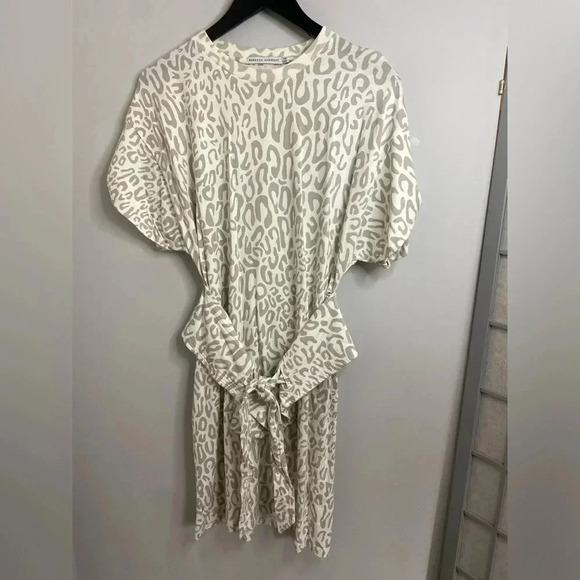 Rebekah Minkoff - ‘Marta’ Leopard Print white dress with waist tie - XSmall - Picture 4 of 7